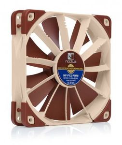 Noctua NOC-NF-F12-PWM koelsysteem voor computers Computer behuizing Ventilator 12 cm Beige, Bruin 1 stuk(s)