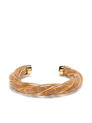 Aurelie Bidermann bracelet jonc Diana à design torsadé