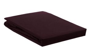 Ambiante Hoeslaken Katoen Dark Red-1-persoons (80x200 cm)