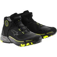 ALPINESTARS CR-X Drystar Shoes, Motorschoenen, Zwart-Donker Grijs-Geel Fluo