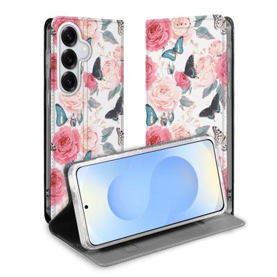 Samsung Galaxy S26 | Bookcase | Hoesje Butterfly Roses