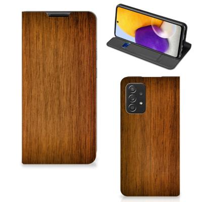 Samsung Galaxy A72 (5G/4G) Book | Wallet Case | Donker Hout