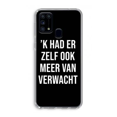 Meer verwacht - Zwart: Samsung Galaxy M31 Transparant Hoesje