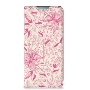 Samsung Galaxy A53 Smart Cover Pink Flowers