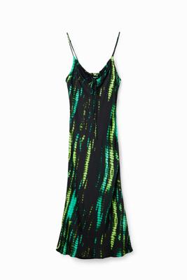 Midi-jurk met tie-dye - BLACK - M