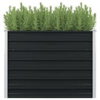 VidaXL Plantenbak verhoogd 100x100x77cm gegalvaniseerd staal antraciet