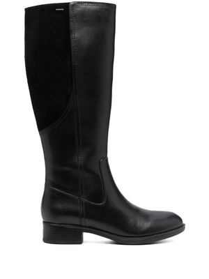 Geox bottines Felicity en cuir - Noir