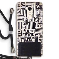 Moroccan Print: Xiaomi Redmi 5 Transparant Hoesje met koord