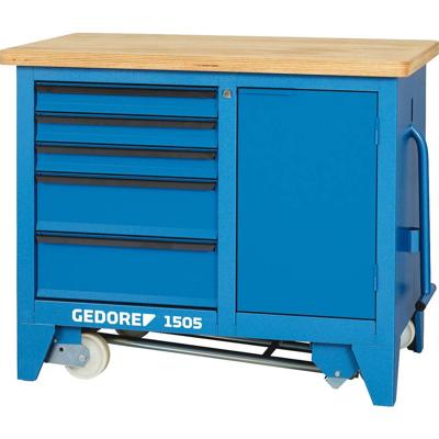 Gedore 6621780 1505 - werkbank op wielen 5 laden 900 x 1100 x 652 mm (b x h x d) 1100 x 900 x 652 mm