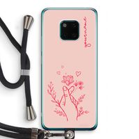 Giving Flowers: Huawei Mate 20 Pro Transparant Hoesje met koord