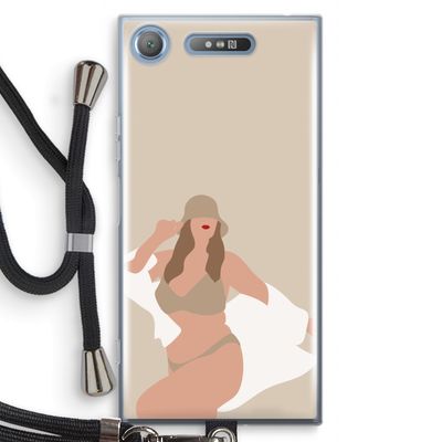 One of a kind: Sony Xperia XZ1 Transparant Hoesje met koord