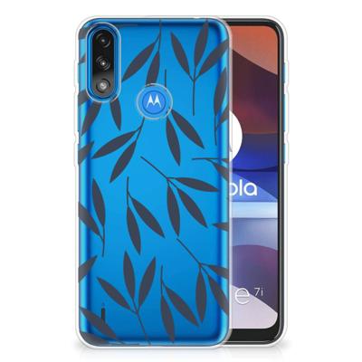 Motorola Moto E7/E7i Power | TPU Case | Leaves Blue
