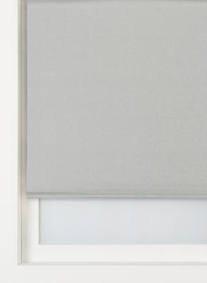 HEMA Rolgordijn structuur grof verduisterend/witte achterzijde middengrijs (middengrijs)