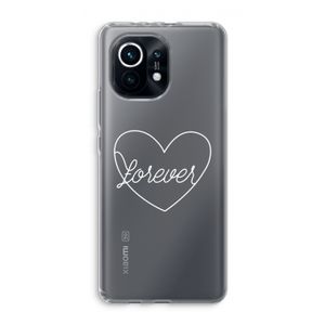 Forever heart pastel: Xiaomi Mi 11 Transparant Hoesje
