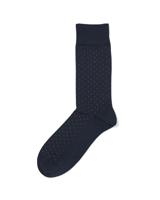 HEMA Herensokken rib stippen donkerblauw (donkerblauw)