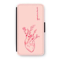 Blooming Heart: iPhone XS Flip Hoesje - thumbnail
