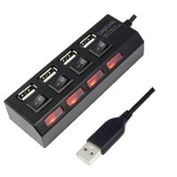 LogiLink UA0128 USB 2.0-hub 4 poorten Zwart - thumbnail