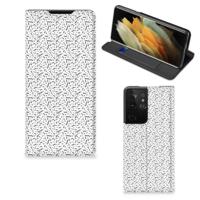 Samsung Galaxy S21 Ultra | Hoesje met Magneet | Stripes Dots
