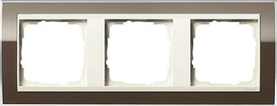 Gira Event Clear Bruin afdekraam Creme 3 voudig 0213761