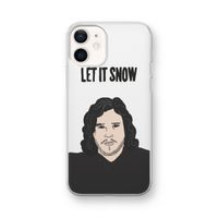Let It Snow: iPhone 12 mini Transparant Hoesje