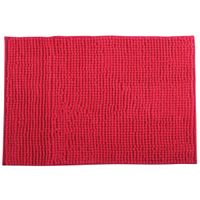 MSV Badkamerkleed/badmat voor op de vloer - fuchsia roze - 60 x 90 cm - Microvezel   -