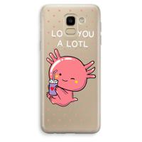 Love You A Lotl: Samsung Galaxy J6 (2018) Transparant Hoesje