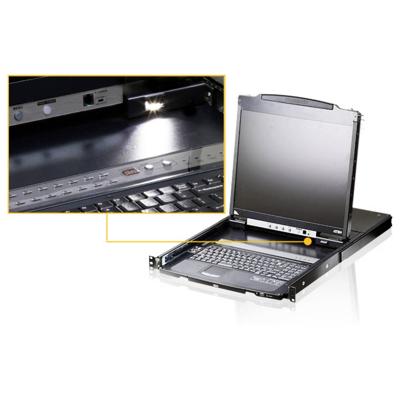 ATEN CL5800N D KVM-console VGA Toetsenbord, USB, PS/2 1920 x 1200 Pixel