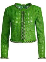 alice + olivia veste Brixton à coupe crop - Vert