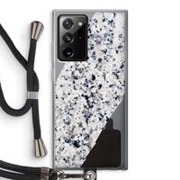 Gespikkelde marmer: Samsung Galaxy Note 20 Ultra / Note 20 Ultra 5G Transparant Hoesje met koord