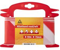 Haspel afzetband rood/wit I - Deltafix