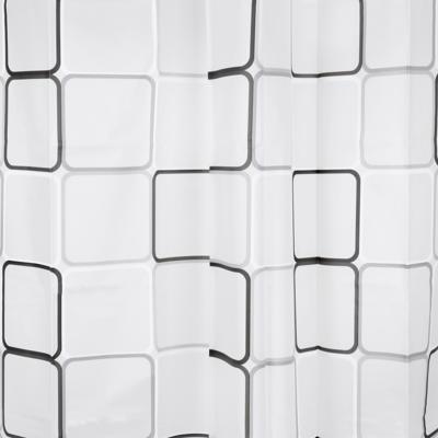 Differnz Cubi douchegordijn 100% PEVA - waterdicht - 180 x 200 cm - zwart