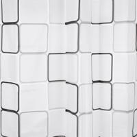 Differnz Cubi douchegordijn 100% PEVA - waterdicht - 180 x 200 cm - zwart