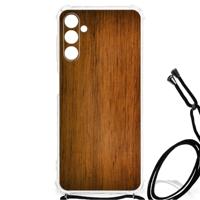 Samsung Galaxy A13 5G | A04s Stevig Telefoonhoesje Donker Hout
