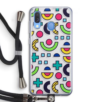 8-bit N°6: Samsung Galaxy A40 Transparant Hoesje met koord