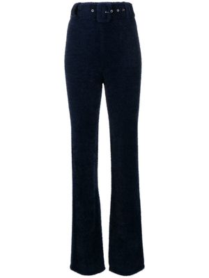 Coperni pantalon en polaire à taille haute - Bleu