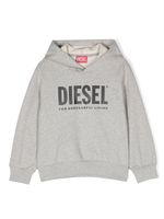 Diesel Kids hoodie en coton à logo imprimé - Gris - thumbnail