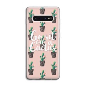 Cactus quote: Samsung Galaxy S10 4G Transparant Hoesje