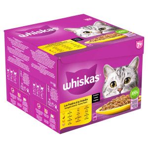 Whiskas 7+ Gevogelte Selectie in saus multipack  (24 x 85 g) 2 verpakkingen (48 x 85 g)