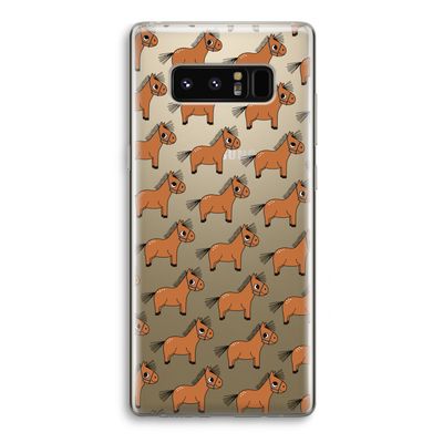 Pony: Samsung Galaxy Note 8 Transparant Hoesje