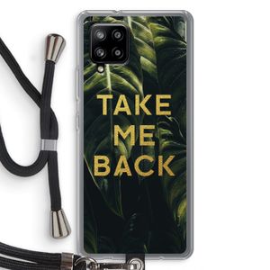 Take me back: Samsung Galaxy A42 5G Transparant Hoesje met koord