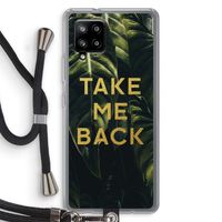 Take me back: Samsung Galaxy A42 5G Transparant Hoesje met koord