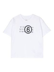 MM6 Maison Margiela Kids t-shirt à logo imprimé - Blanc