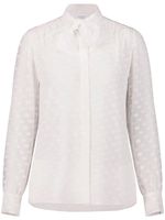 Giambattista Valli blouse à effet transparence - Blanc