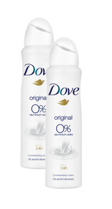 Dove Original 0% Deodorant Spray Duo