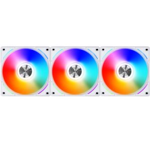 Lian Li UNI FAN AL120 Triple Pack case fan RGB leds, 4-pins PWM fan-connector, Incl. controller