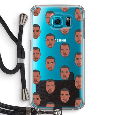 Kanye Call Me?: Samsung Galaxy S6 Transparant Hoesje met koord