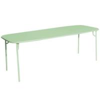 Petite Friture Week-end tuintafel 220x85 met dicht blad Pastel Green