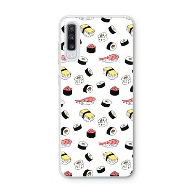 Sushi time: Samsung Galaxy A70 Transparant Hoesje