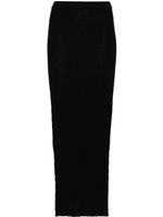 Rick Owens Sacris ribbed-knit maxi skirt - Noir