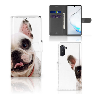 Samsung Galaxy Note 10 Telefoonhoesje met Pasjes Franse Bulldog